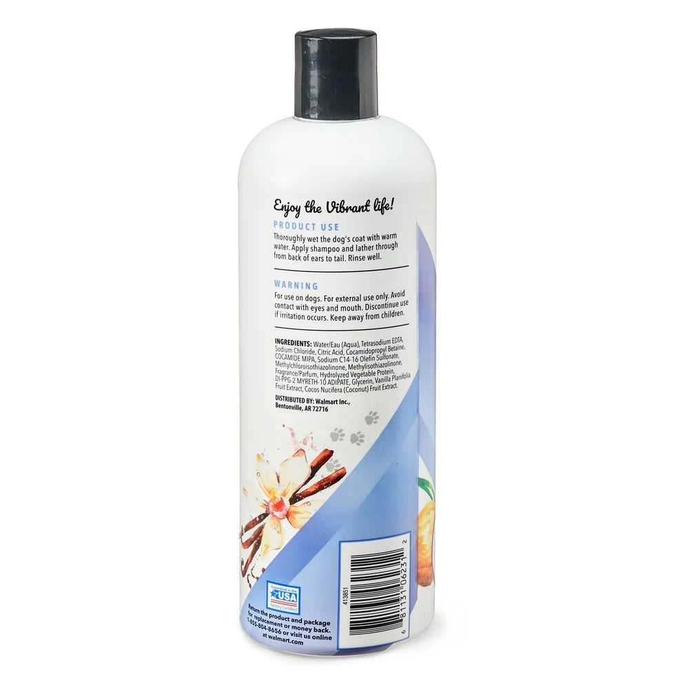 4-in-1 Dog Shampoo – Coconut Vanilla, Moisturizing, Odor Control, Shedding Reduction & Skin Relief, Natural & Cruelty-Free