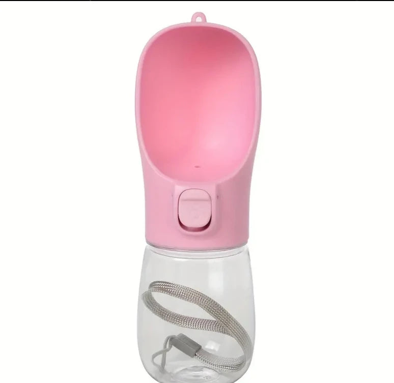 Portable Pet Water Bottle with Food Container – Leakproof Outdoor Dispenser for Dogs & Cats