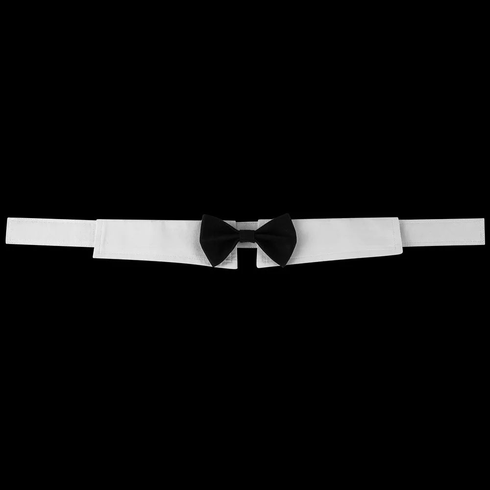 Sucado Adjustable Formal Necktie Tuxedo Bow Tie Collar – Elegant Pet Accessory for Dogs & Cats (Wedding, Holiday, Party)