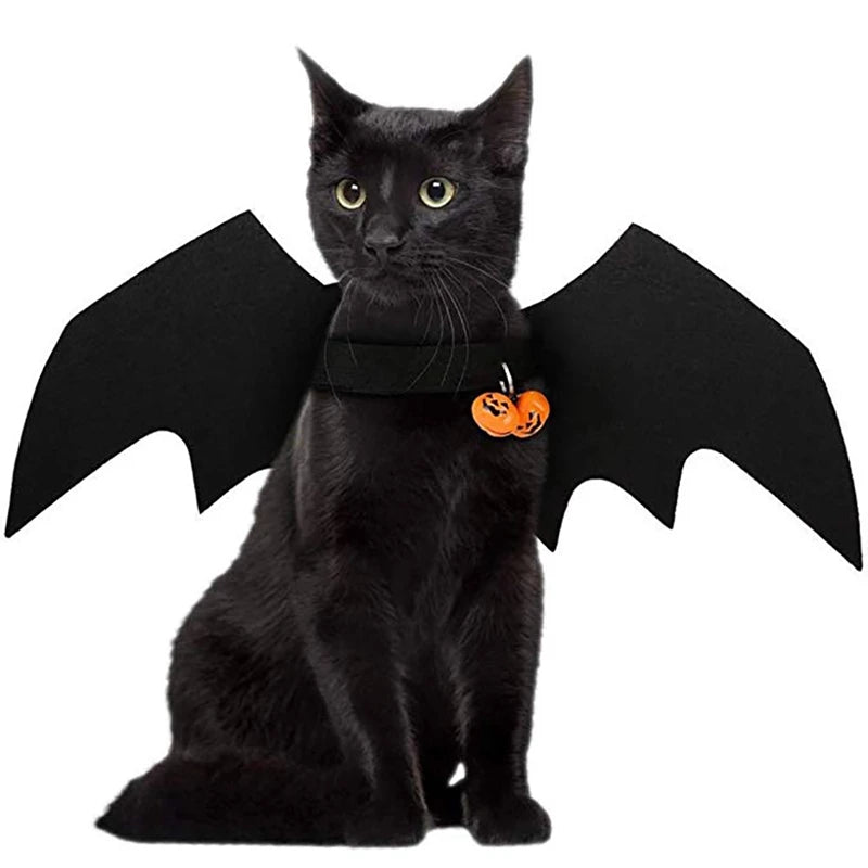 Pet Bat Collar – Halloween Costume Accessory for Dogs & Cats