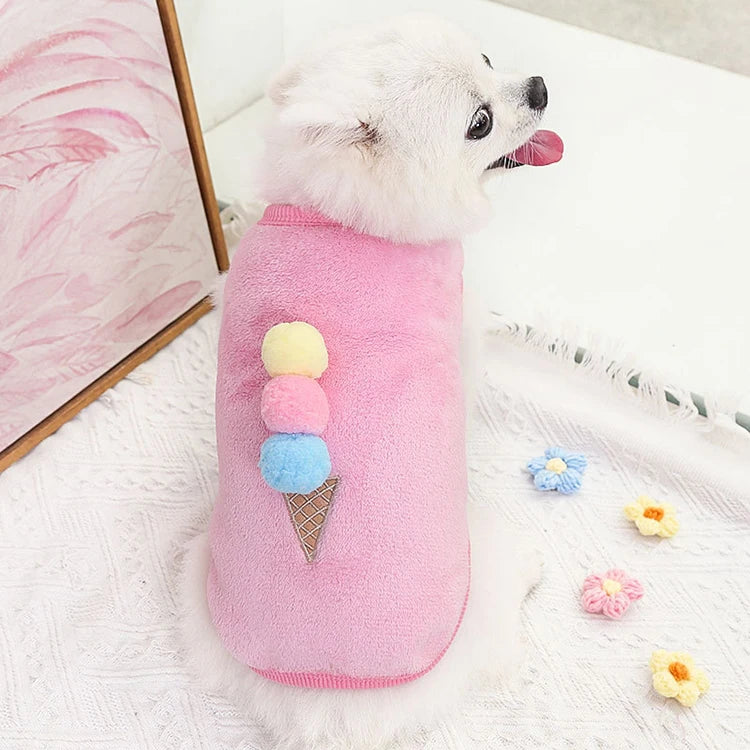 Soft Fleece Winter Dog Coat – Warm Jacket for Small & Medium Dogs and Cats