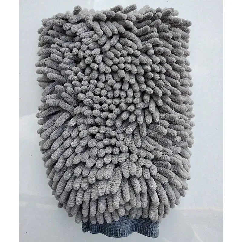 Microfiber Pet Grooming Glove – Quick-Dry Chenille Mitt for Dogs of All Sizes