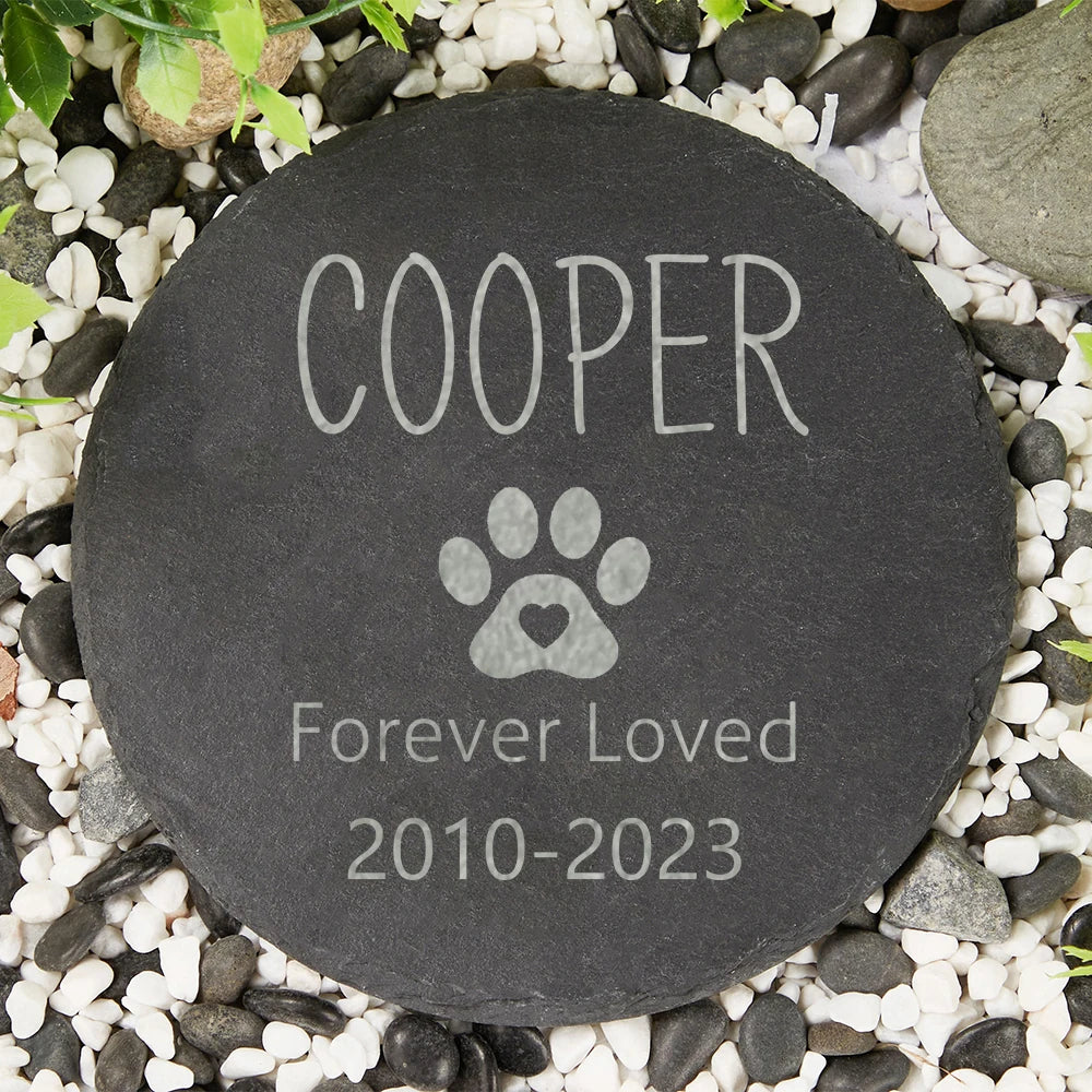 Dog Memorial Garden Stone – Pet Loss Bereavement Gift & Grave Marker for Dogs