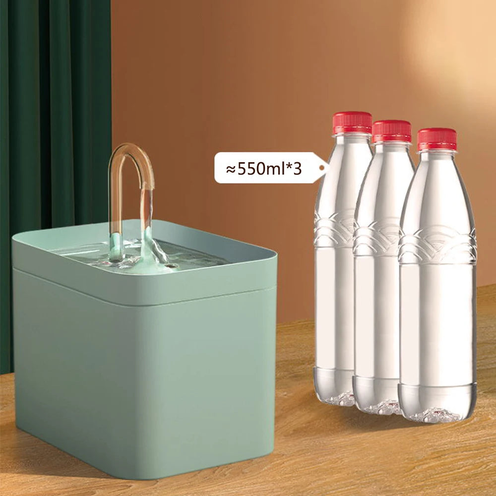 1.5L Automatic Cat Water Fountain – USB Quiet Pump Pet Drinking Dispenser with Filter