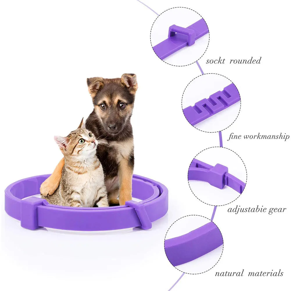 3/4 Pack Pet Calming Collars – Natural Anxiety Relief for Cats & Dogs
