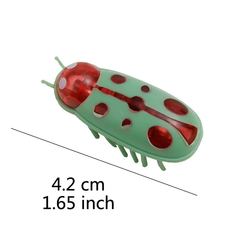 Funny Electric Bugs Catnip Toy – Battery-Operated Mini Robot Insect with Vibration for Cats