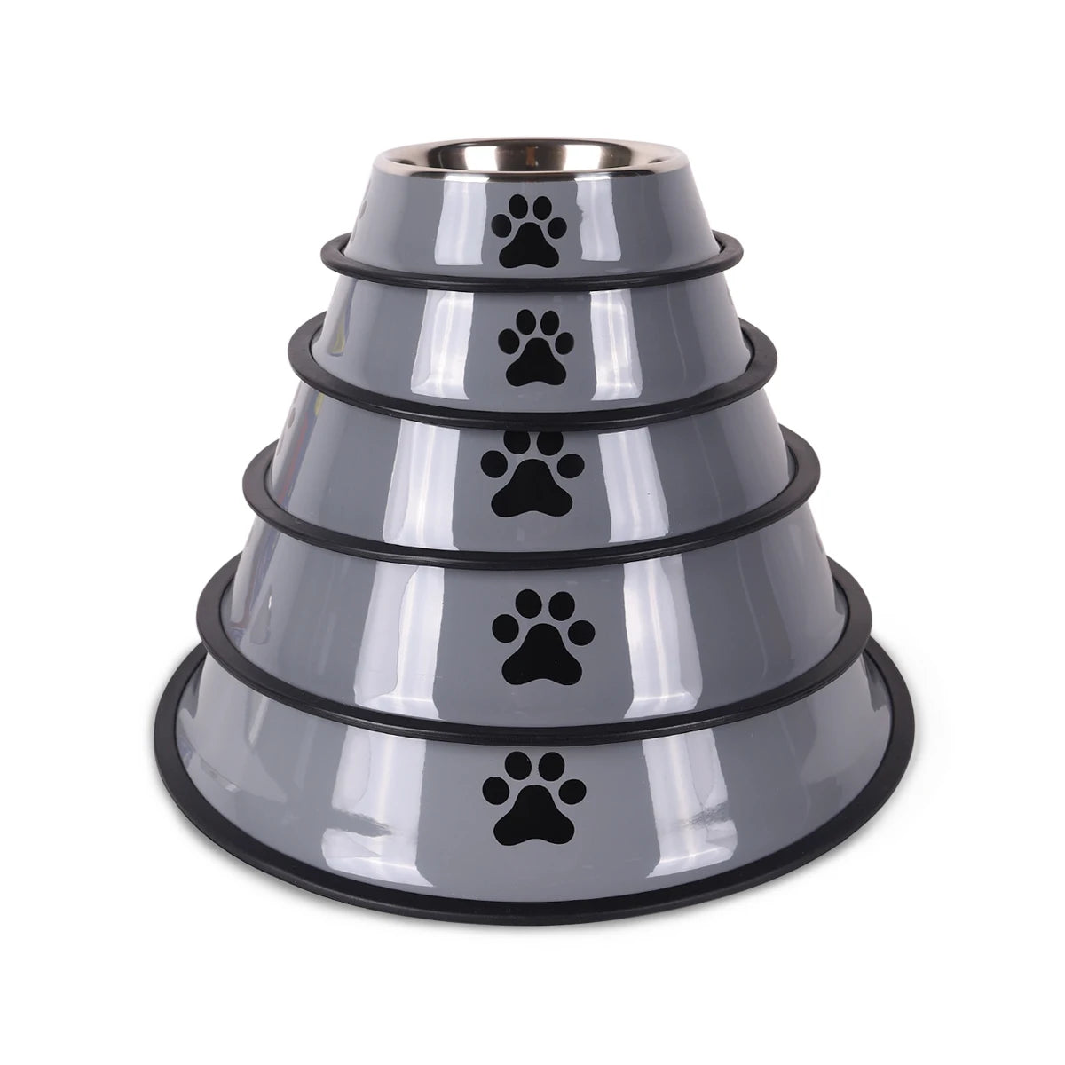 Stainless Steel Pet Bowl – Durable Anti-Fall Food & Water Bowl for Cats & Dogs