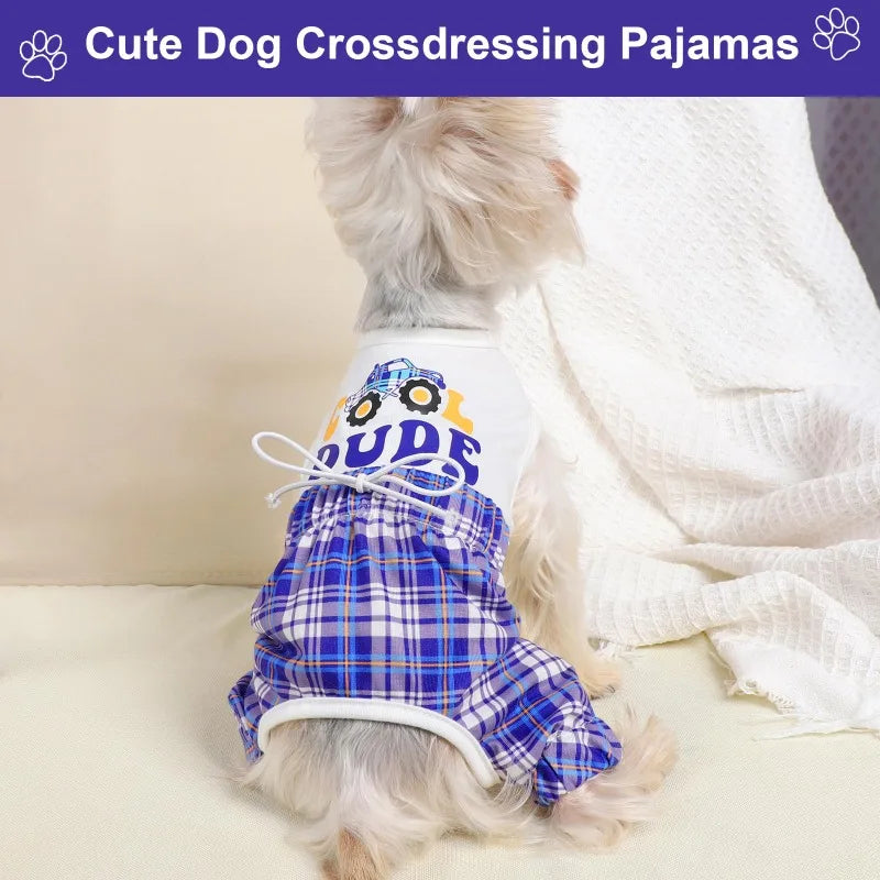 Soft & Stretchy Dog Pajamas – Cute Onesie for Small to Large Dogs