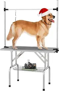 Hydraulic Dog Grooming Table – Heavy Duty Adjustable Table for Large Dogs (330 lbs Capacity)