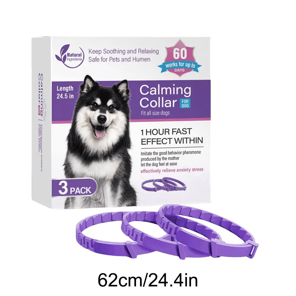 3/4 Pack Pet Calming Collars – Natural Anxiety Relief for Cats & Dogs