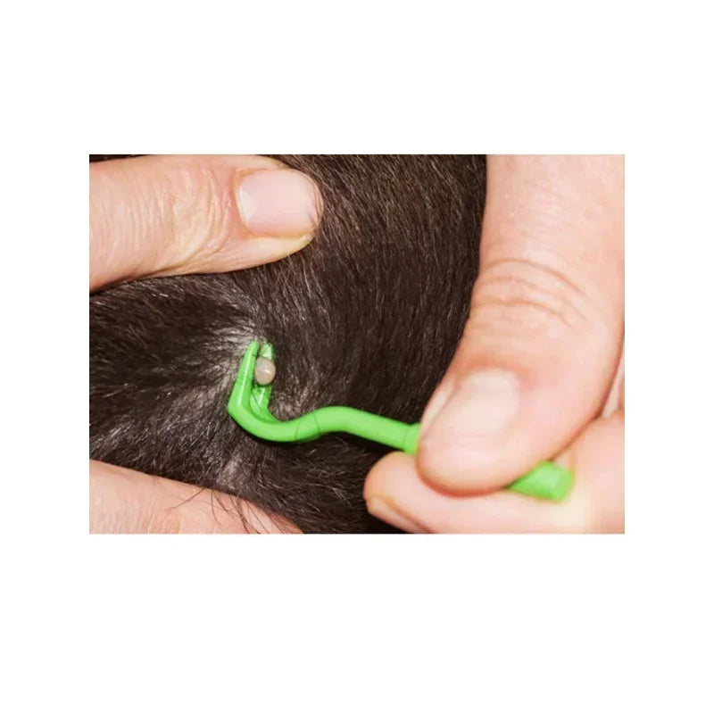 3pcs Tick & Flea Remover Tool Set – Hook & Tweezer Kit for Cats & Dogs
