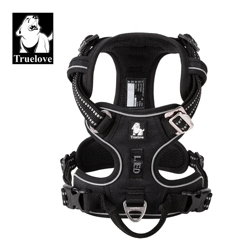 Truelove Reflective No-Pull Dog Harness – Adjustable Safety Vest for Medium & Large Dogs
