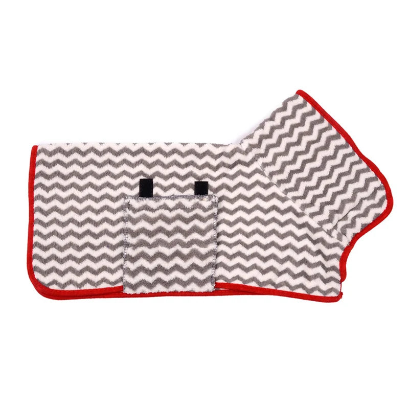 Quick-Dry Dog Bathrobe – Soft, Absorbent Towel Robe for Small to Large Dogs