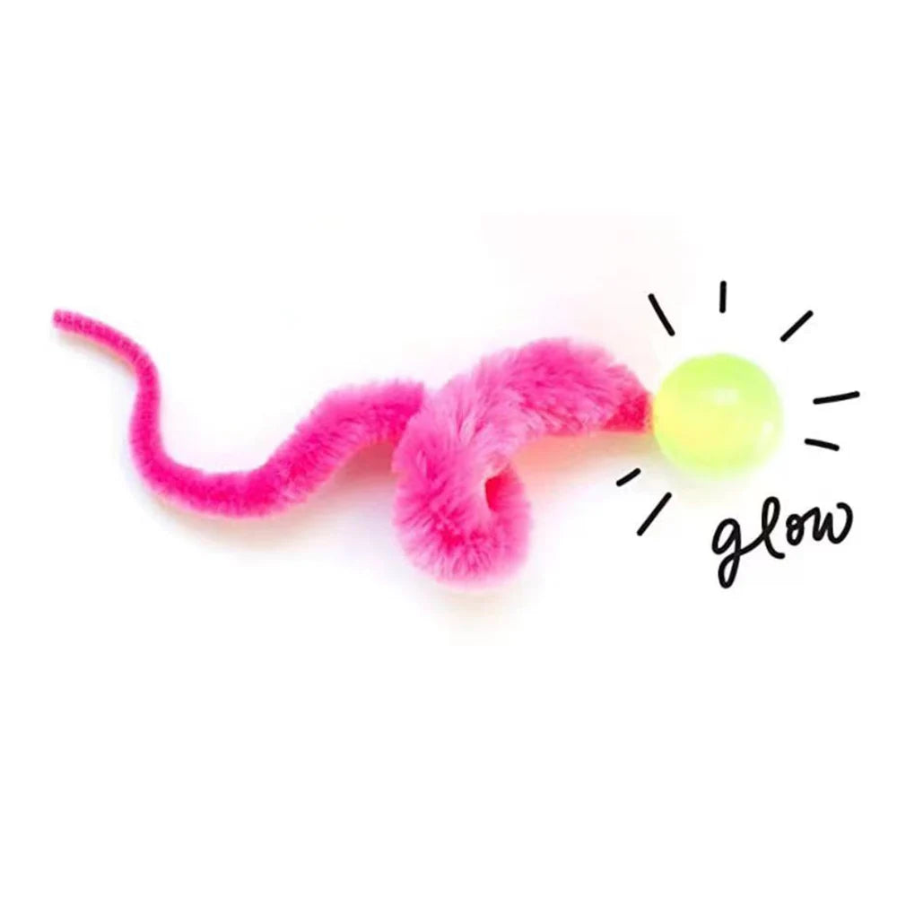 Colorful Elastic Caterpillar Cat Toy – Interactive Bouncing Teaser for Indoor Play