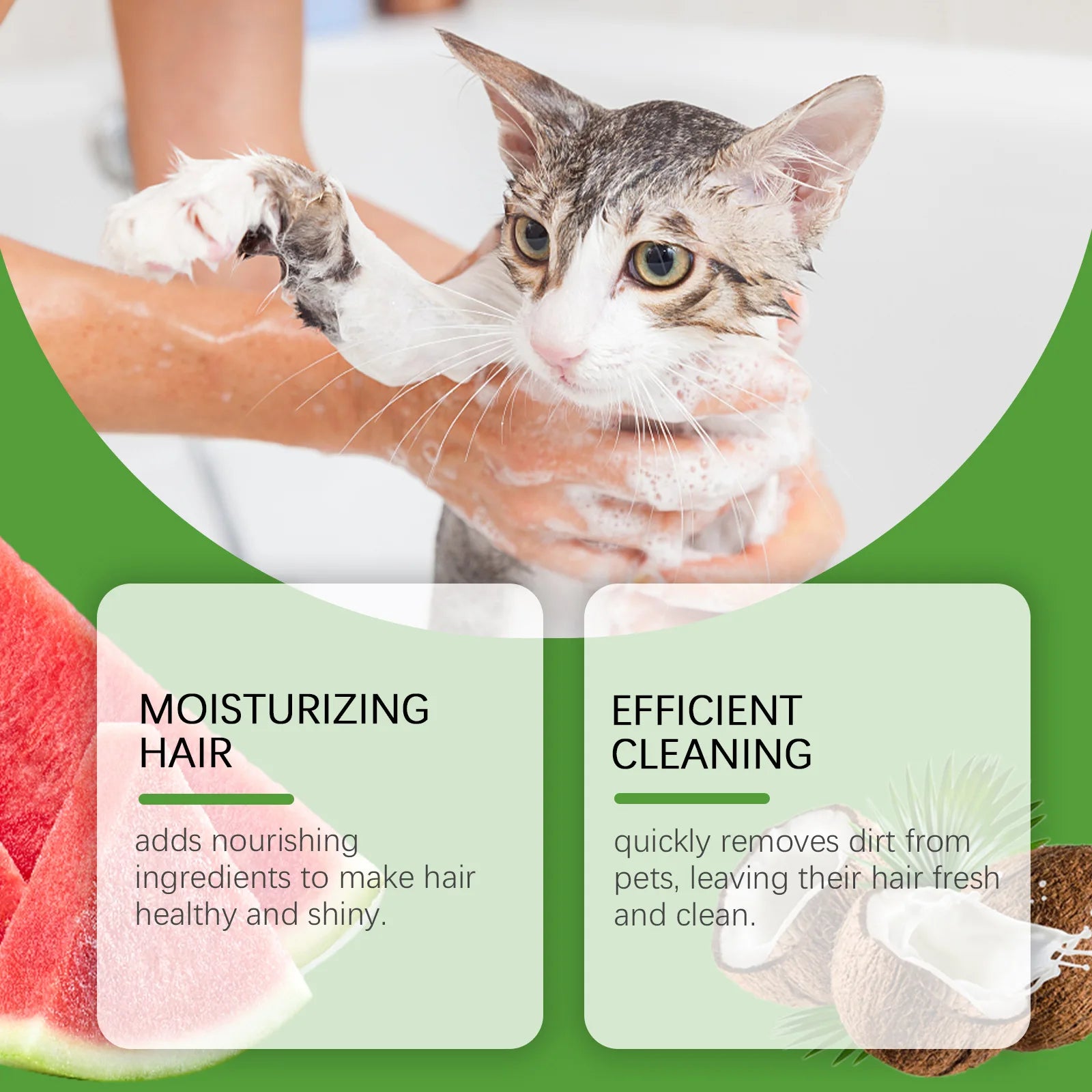 YEGBONG 2-in-1 Pet Shampoo & Conditioner – Itch Relief, Moisturizing & Odor Removal Formula for Dogs