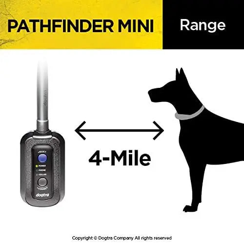 Pathfinder Mini GPS Dog Training Collar – 4-Mile Range for Small to Medium Dogs