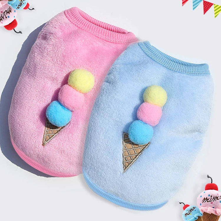 Soft Fleece Winter Dog Coat – Warm Jacket for Small & Medium Dogs and Cats