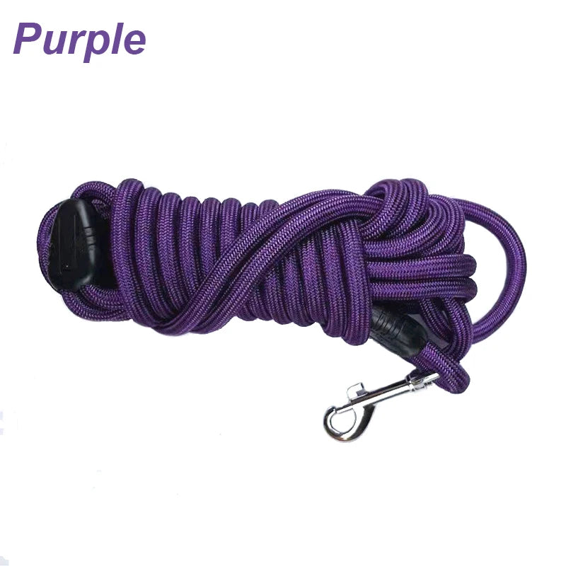 Long Rope Training Dog Leash – 5M / 10M / 15M Heavy-Duty Nylon Recall & Agility Lead for Medium and Large Dogs