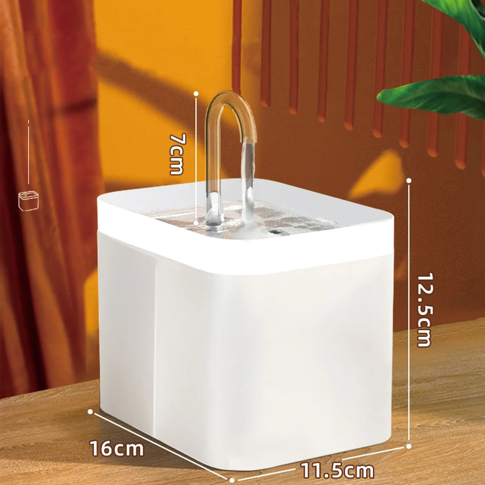 1.5L Automatic Cat Water Fountain – USB Quiet Pump Pet Drinking Dispenser with Filter