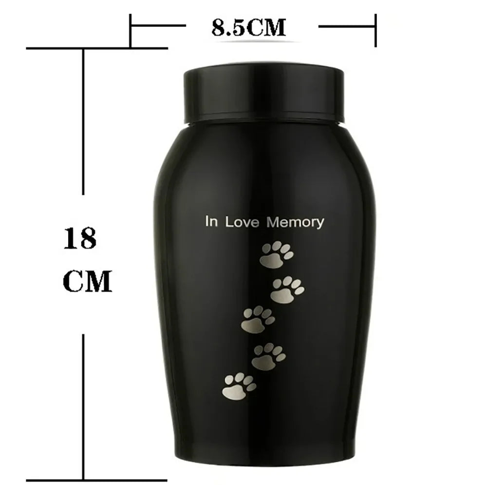 Multi-Colored Stainless Steel Pet Cremation Urn – Sealed Memorial Jar for Dog, Cat, Bird & Small Animal Ashes, Pet Loss Souvenir