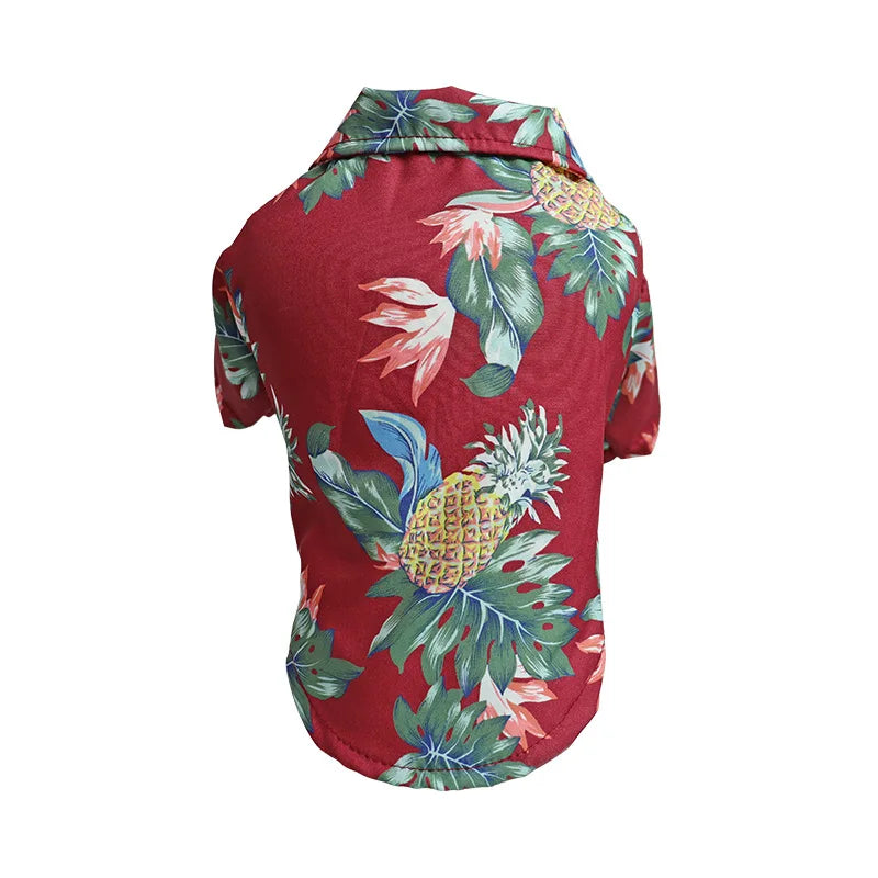 Hawaiian Style Dog Shirt – Tropical T-Shirt Vest for Small & Medium Dogs