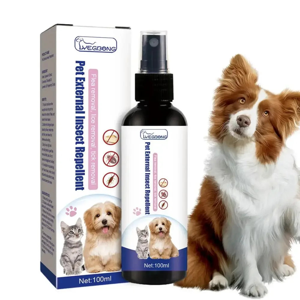 100ml Anti-Flea & Tick Drops – Safe Insecticide Treatment for Dogs & Cats