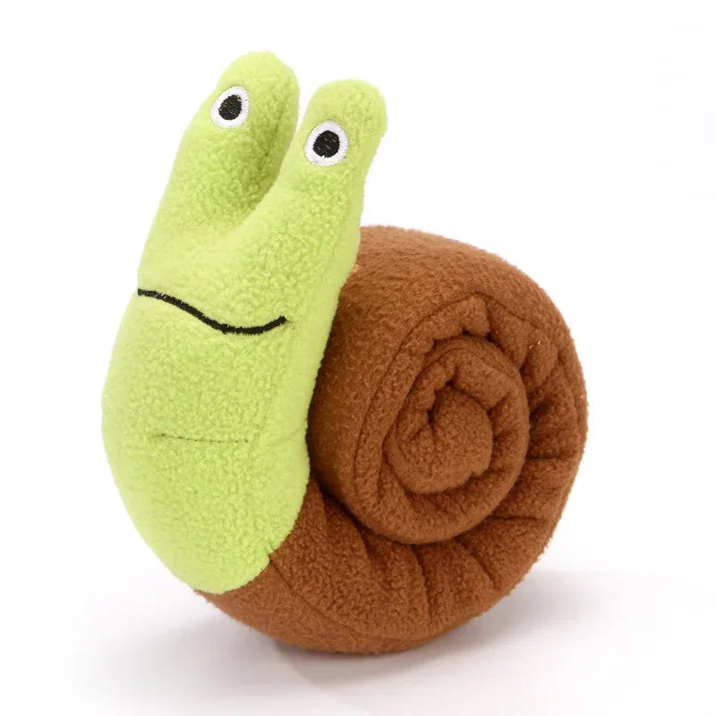 Pet Foraging Snuffle Mat – Snail-Shaped Plush Slow Feeder Toy for Dogs | Interactive Sound Toy for Sniffing, Training & Mental Stimulation