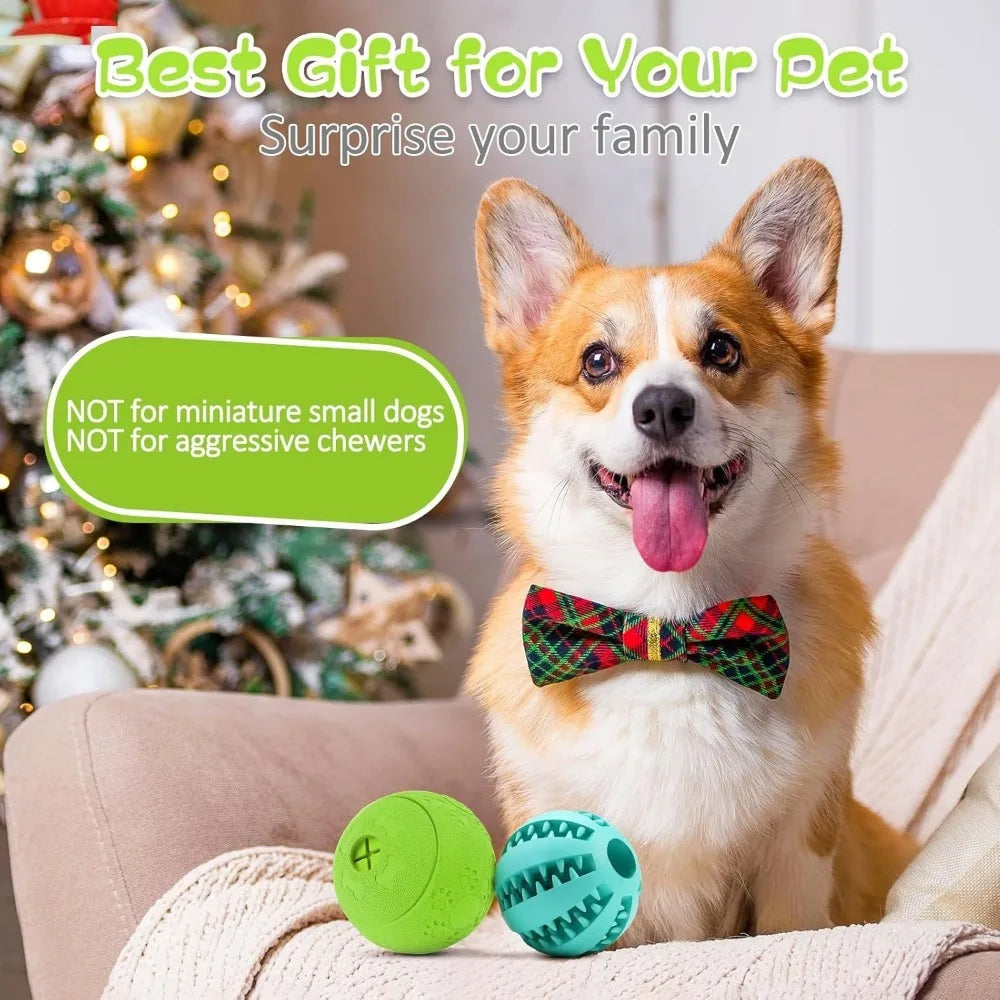 Interactive Dog Treat Dispensing Toy – Durable Puppy Teething Ball | Slow Feeder, Teeth Cleaning & IQ Training Toy