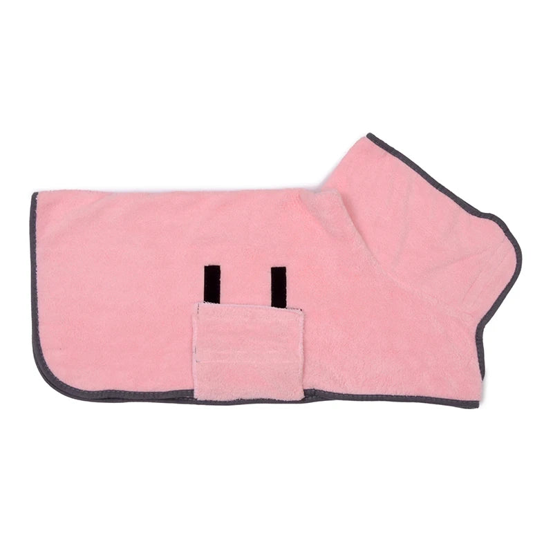 Quick-Dry Dog Bathrobe – Soft, Absorbent Towel Robe for Small to Large Dogs