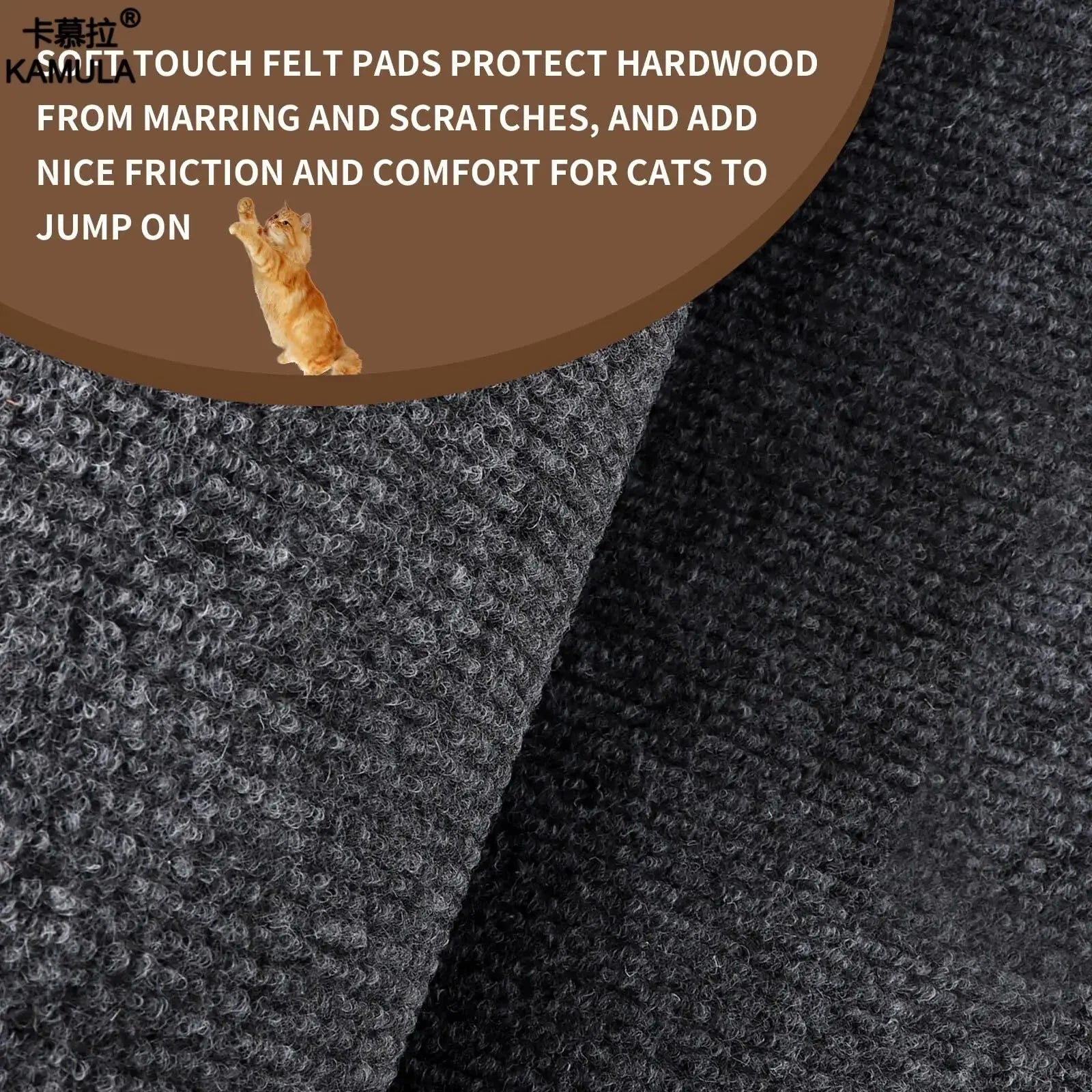 CSelf-Adhesive Cat Scratching Mat – Trimmable Furniture Protector for Sofa & Carpet Surfaces