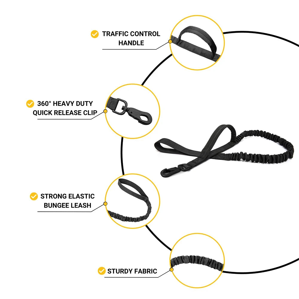 Tactical Cat Harness and Leash Set – Adjustable Vest with 9 Patches for Small Dogs and Cats