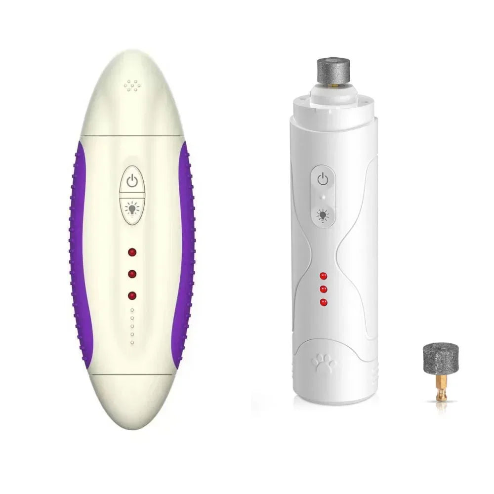 Rechargeable Pet Nail Grinder – Painless Electric Clipper for Dogs & Cats