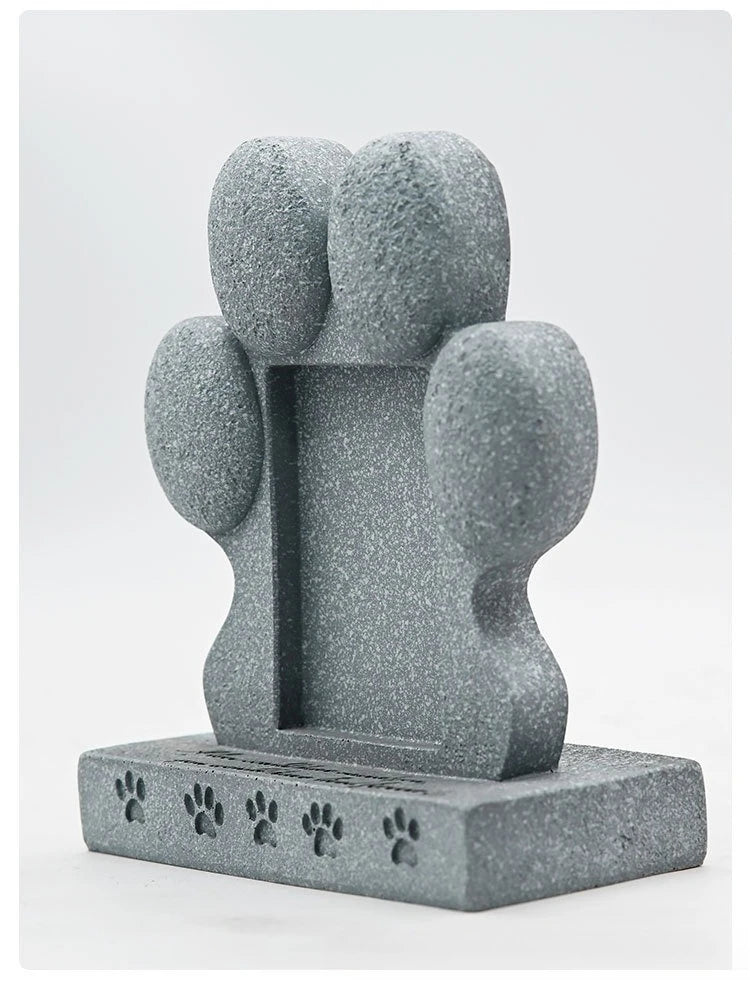 Pawprint Dog Memorial Gift – Pet Loss Sympathy Keepsake with Picture Frame & Grave Marker