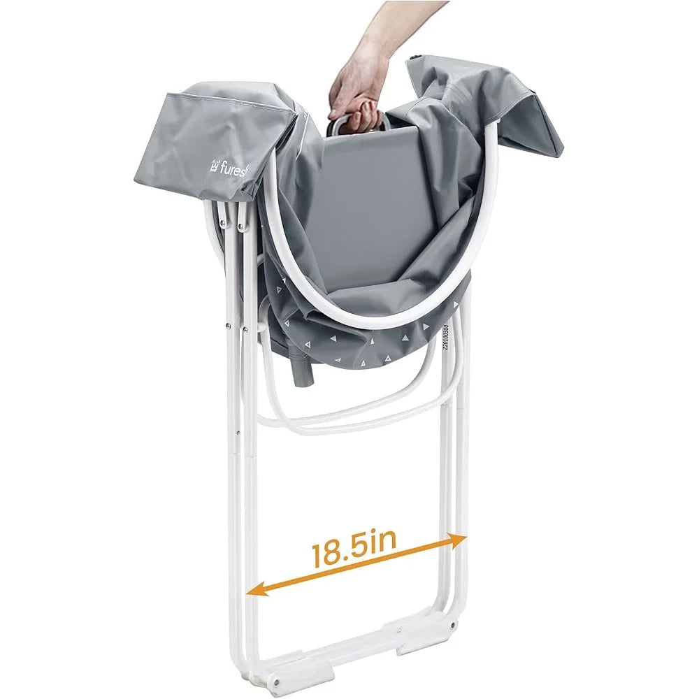 Portable Elevated Dog Bath Tub – Foldable Grooming & Shower Station for Small/Medium Pets