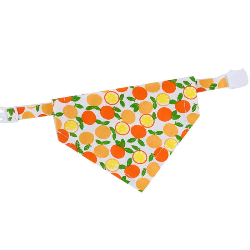 Adjustable Cotton Plaid Dog Bandana – Washable Pet Scarf with Bowtie Collar for Large Dogs & Cats