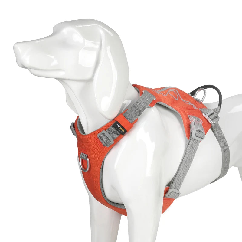 TRUELOVE Escape-Proof Tactical Dog Harness – Training Vest with Zipper Pocket & Control Handle