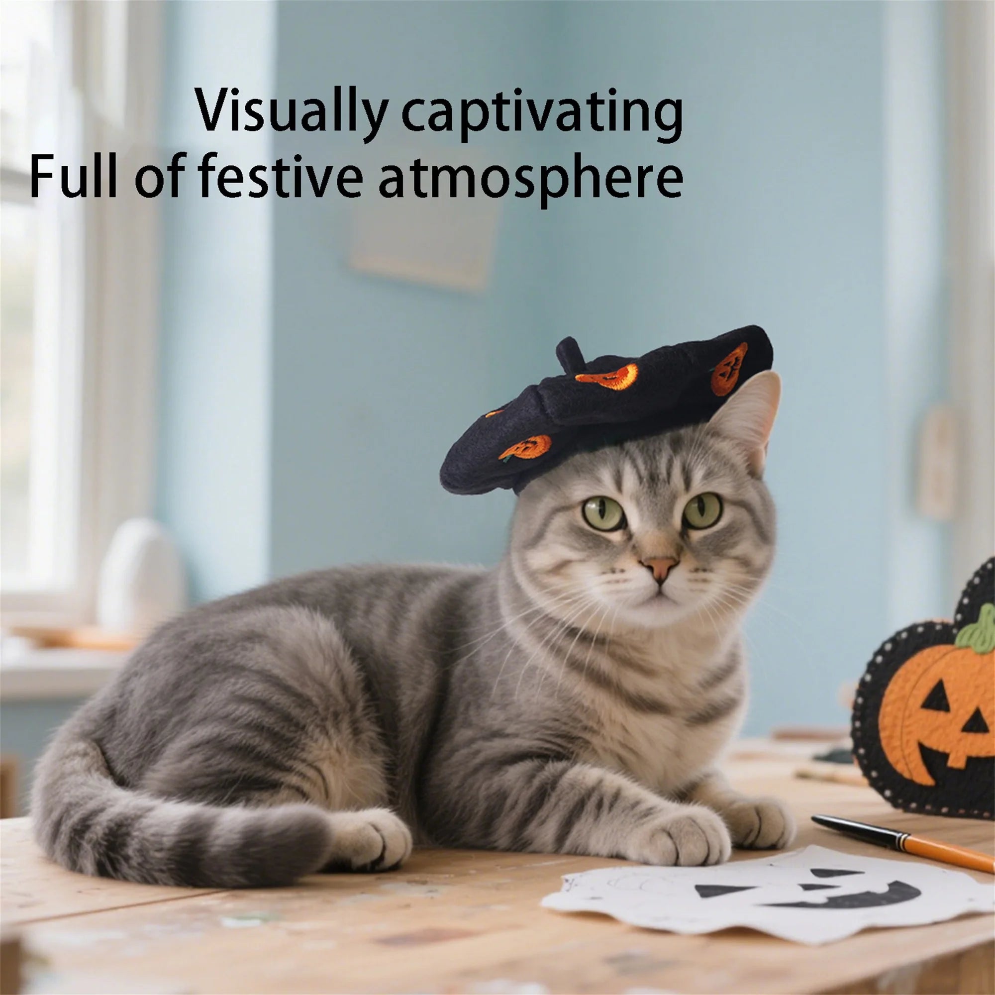 Halloween Witch Hat for Pets – Adjustable Costume Accessory for Dogs & Cats