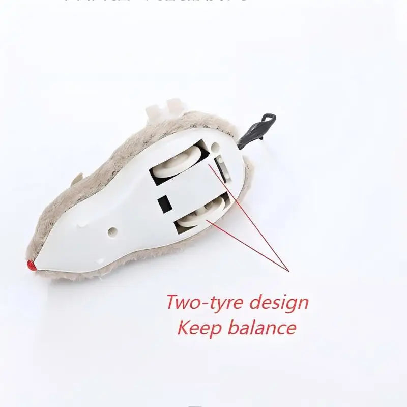 1Pc Lifelike Plush Running Mouse Toy – Interactive Moving Rat Toy for Cats, Dogs & Kids (Random Color)