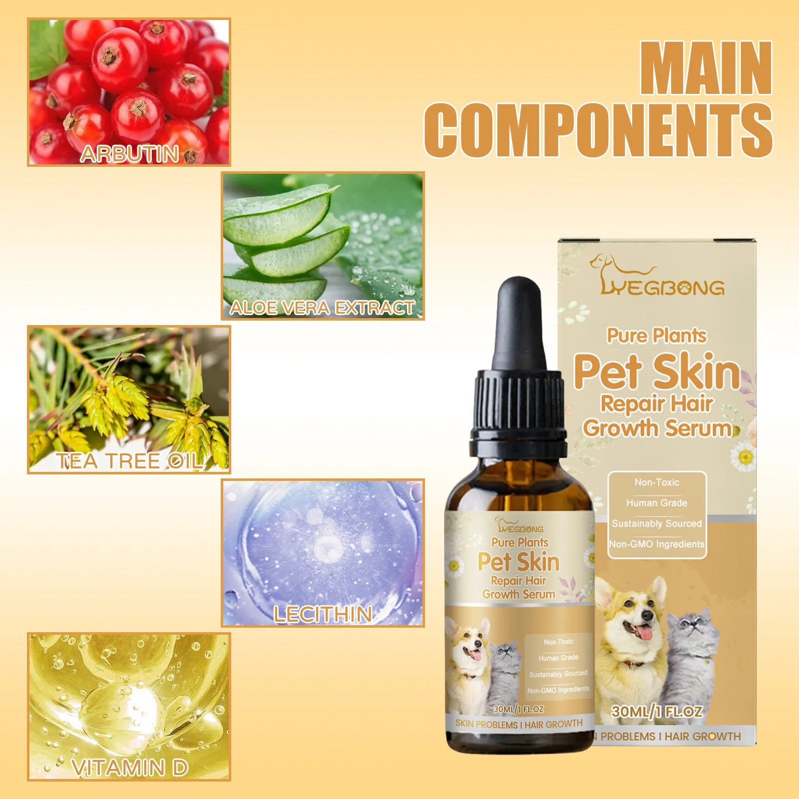 Pet Moss Essence Anti-Itch & Anti-Parasite Spray – Soothing Skin Care for Dogs & Cats | Flea, Tick & Mite Relief Formula