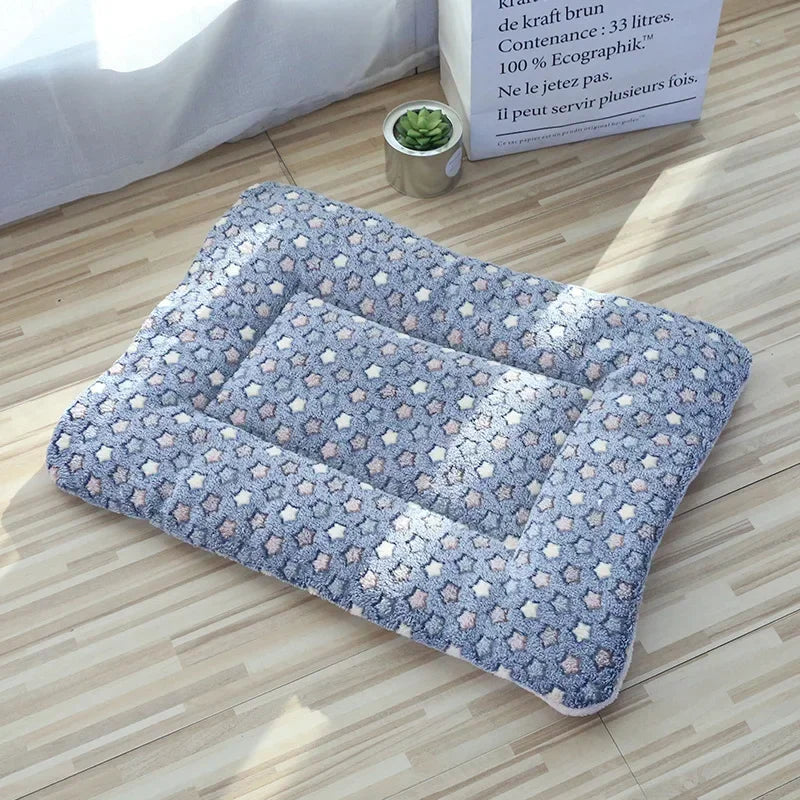 Double-Sided Plush Pet Mat β Reversible Sleeping Bed Cushion for Cats & Small Dogs
