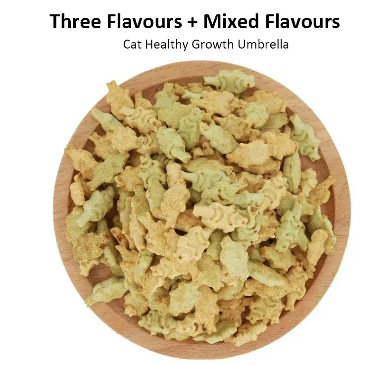 Crispy Cat Biscuits – Salmon, Chicken & Tuna Variety with Catnip