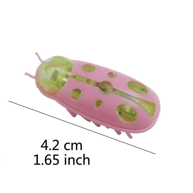 Funny Electric Bugs Catnip Toy – Battery-Operated Mini Robot Insect with Vibration for Cats