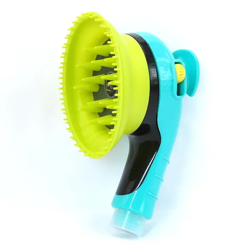 Pet Shower Head Bath Brush – 2-in-1 Dog & Cat Massage Comb with Water Sprinkler for Easy Grooming & Washing