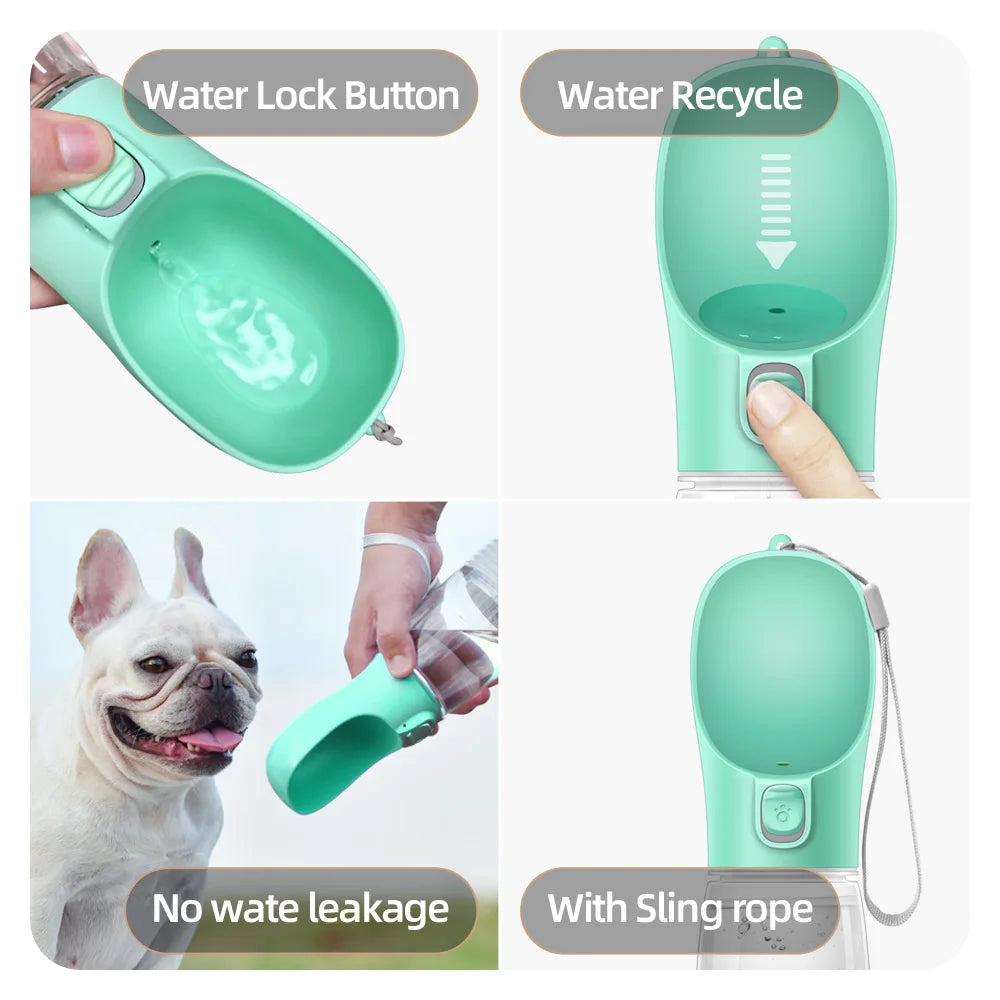 Portable Dog Water Bottle – Leakproof Travel Pet Dispenser for Dogs & Cats
