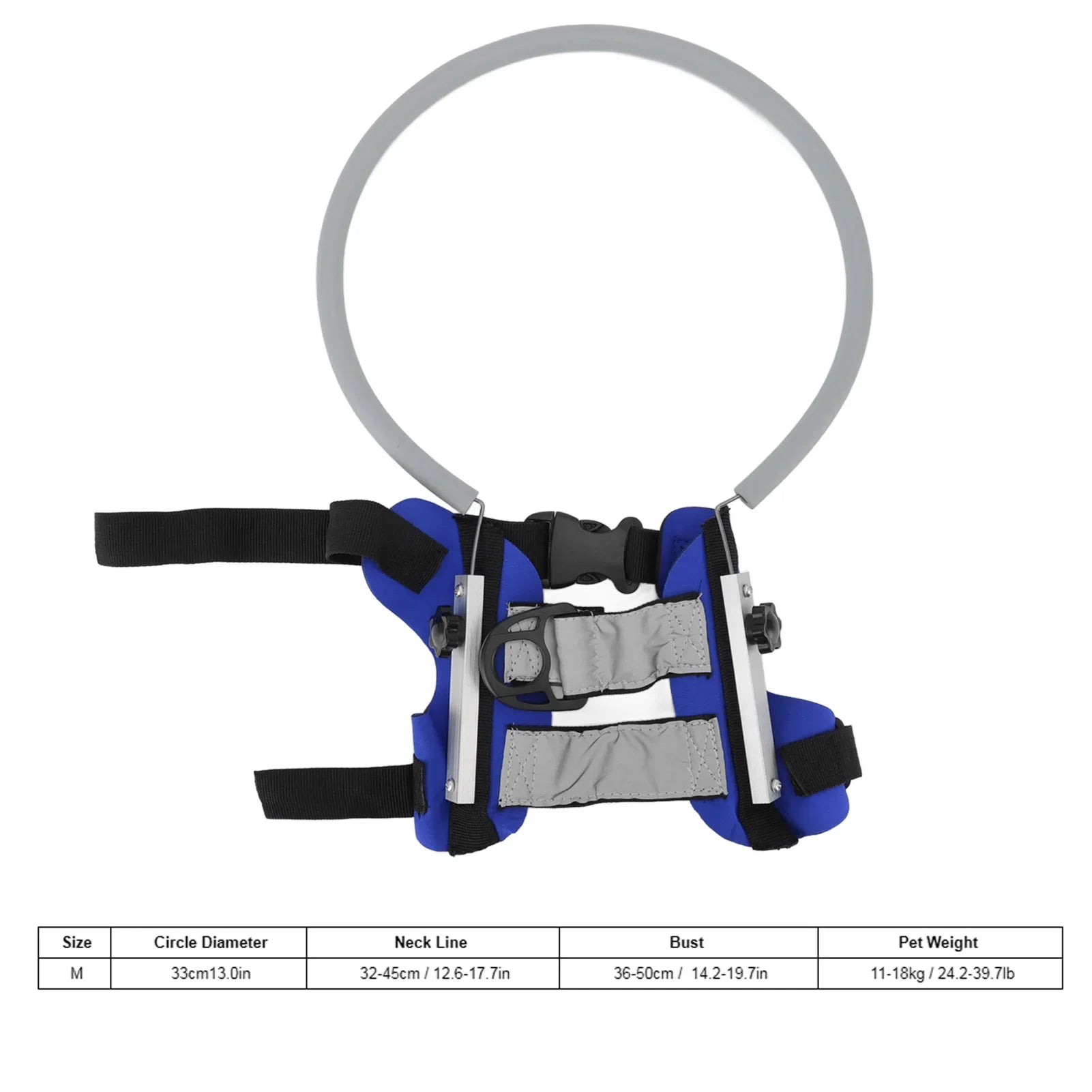 Pet Blind Halo Harness – Lightweight Collision-Avoidance Device with Reflective Strips for Visually Impaired Dogs & Cats