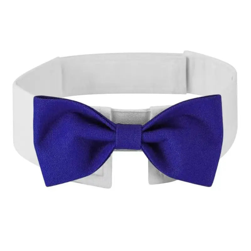Sucado Adjustable Formal Necktie Tuxedo Bow Tie Collar – Elegant Pet Accessory for Dogs & Cats (Wedding, Holiday, Party)