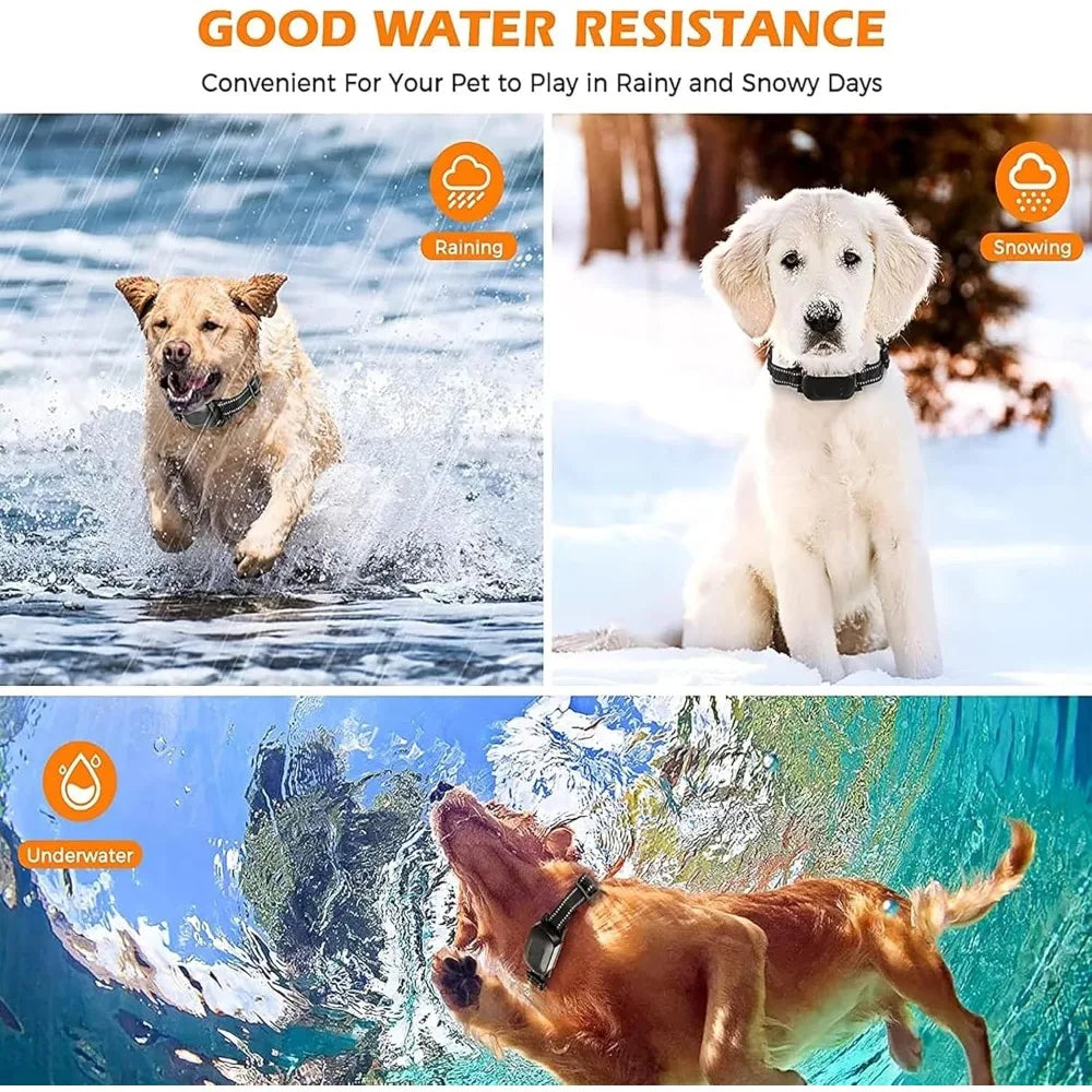 Wireless Dog Fence with Remote Training Collar – Waterproof, Rechargeable, Vibration & Shock (80–164 ft Range)