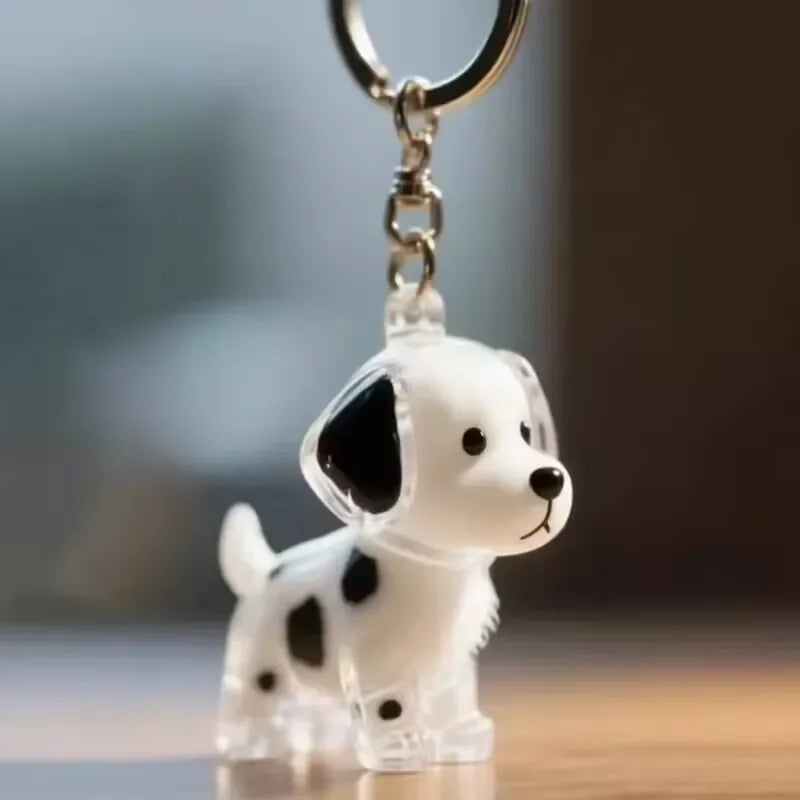 Dog Hair Storage Pendant Keychain – Cute Keepsake Souvenir for Pet Lovers, Bag Charm & Car Keychain Gift