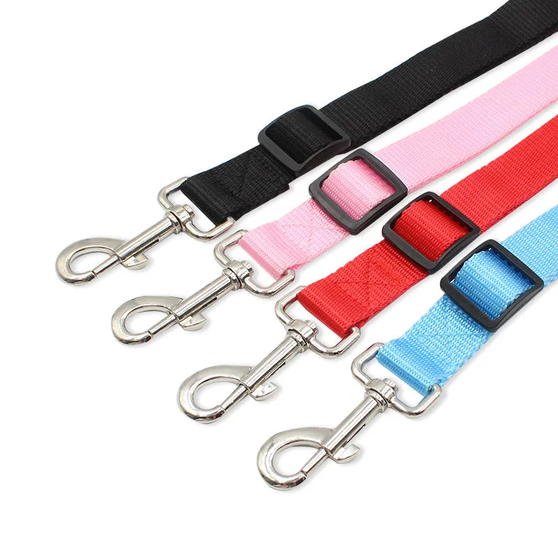 Double Twin Dog Leash Coupler – Adjustable V-Shape Nylon Lead for Walking 2 Dogs