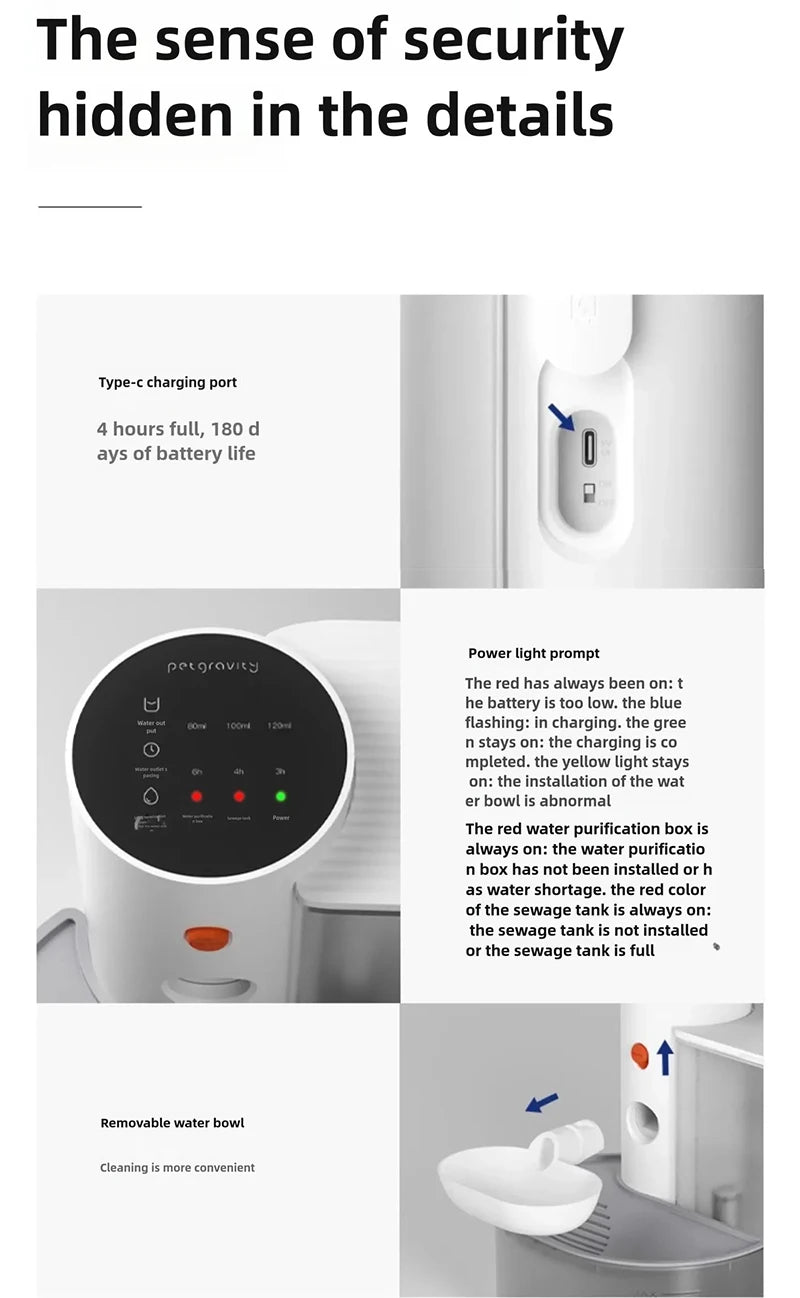 Smart Rechargeable Cat Water Fountain – Automatic Running Water Dispenser for Cats & Dogs